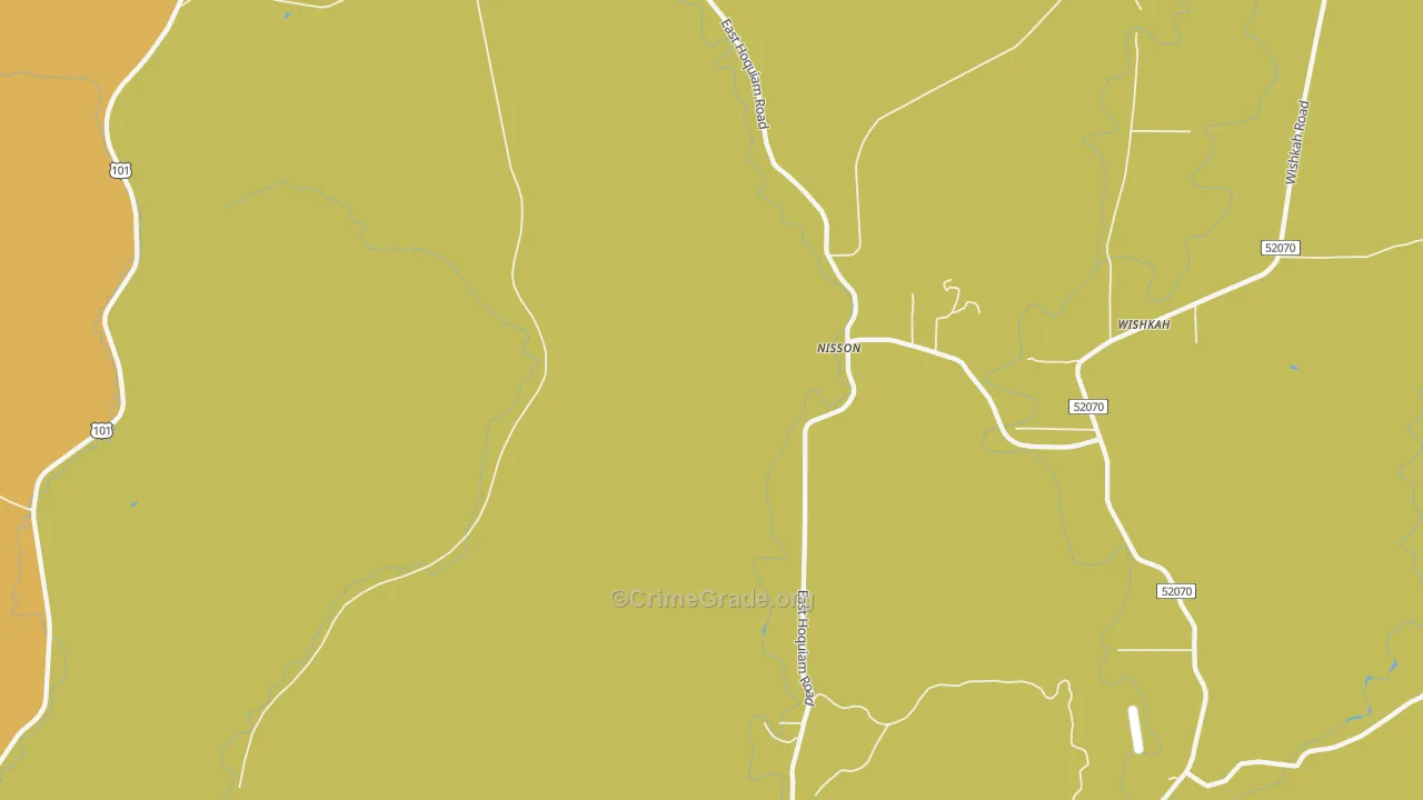 Nisson, WA Map of Drug-Related Crime Rates