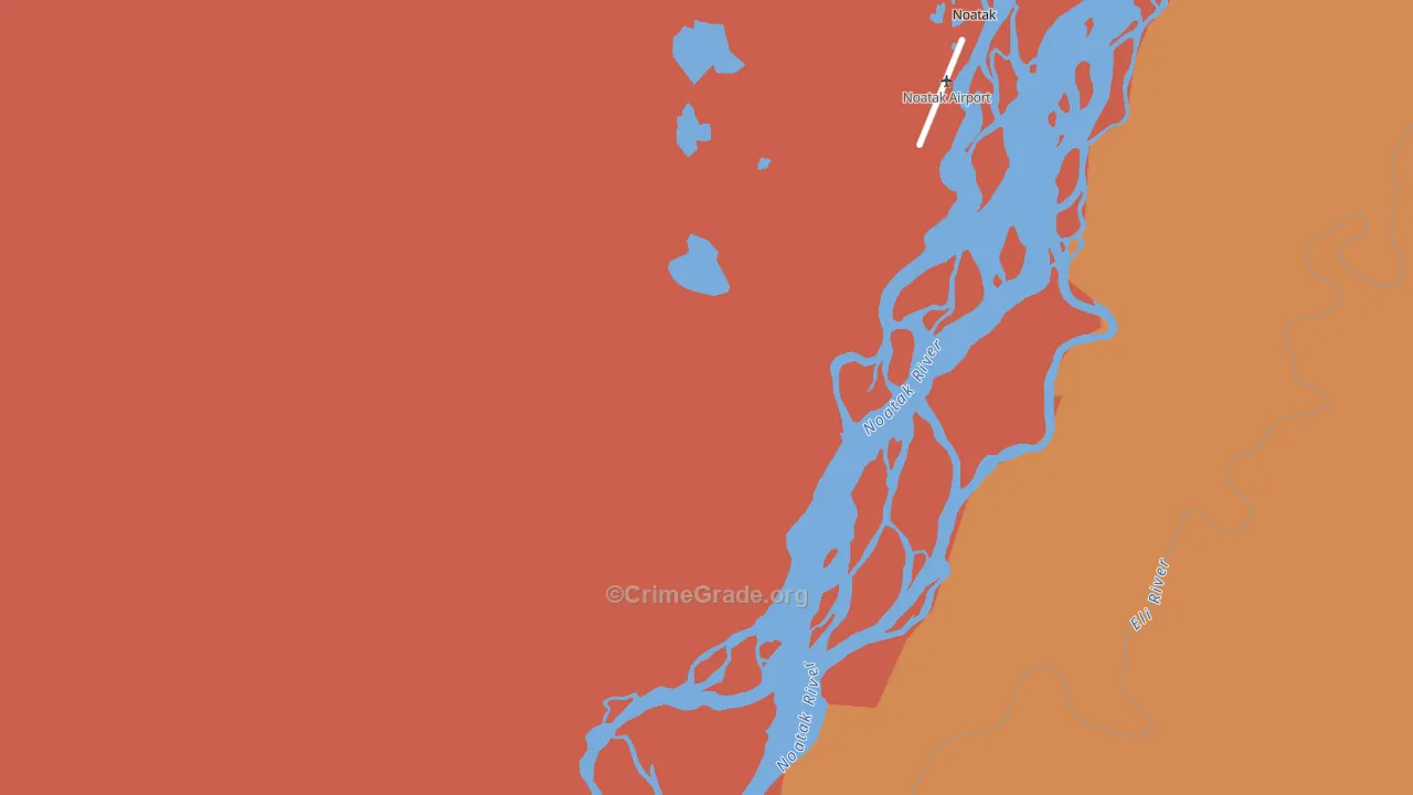 Noatak, AK Map of Drug-Related Crime Rates