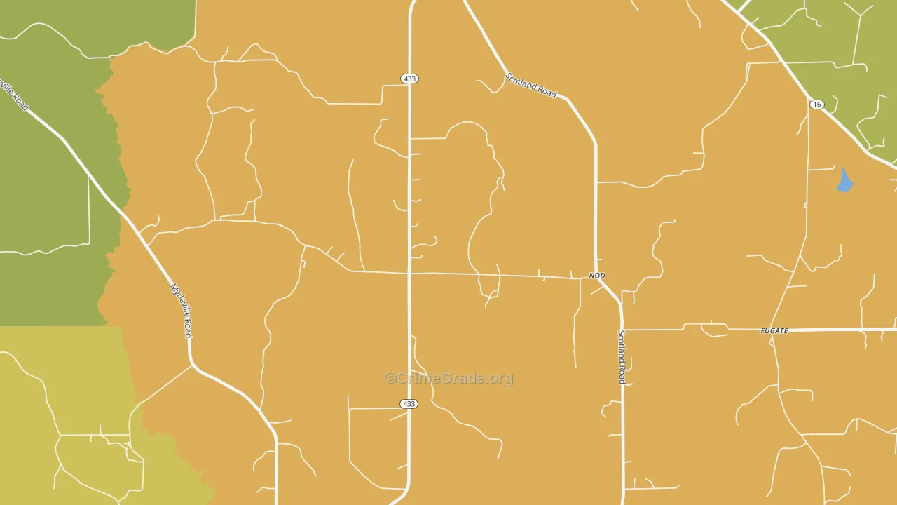 Nod, MS Map of Drug-Related Crime Rates
