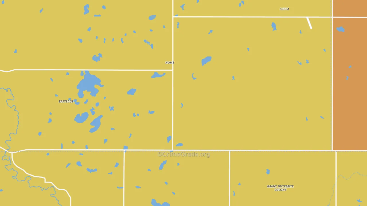 Nome, ND Map of Drug-Related Crime Rates