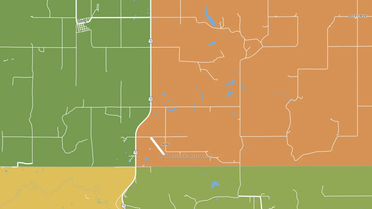 Non, OK Map of Drug-Related Crime Rates