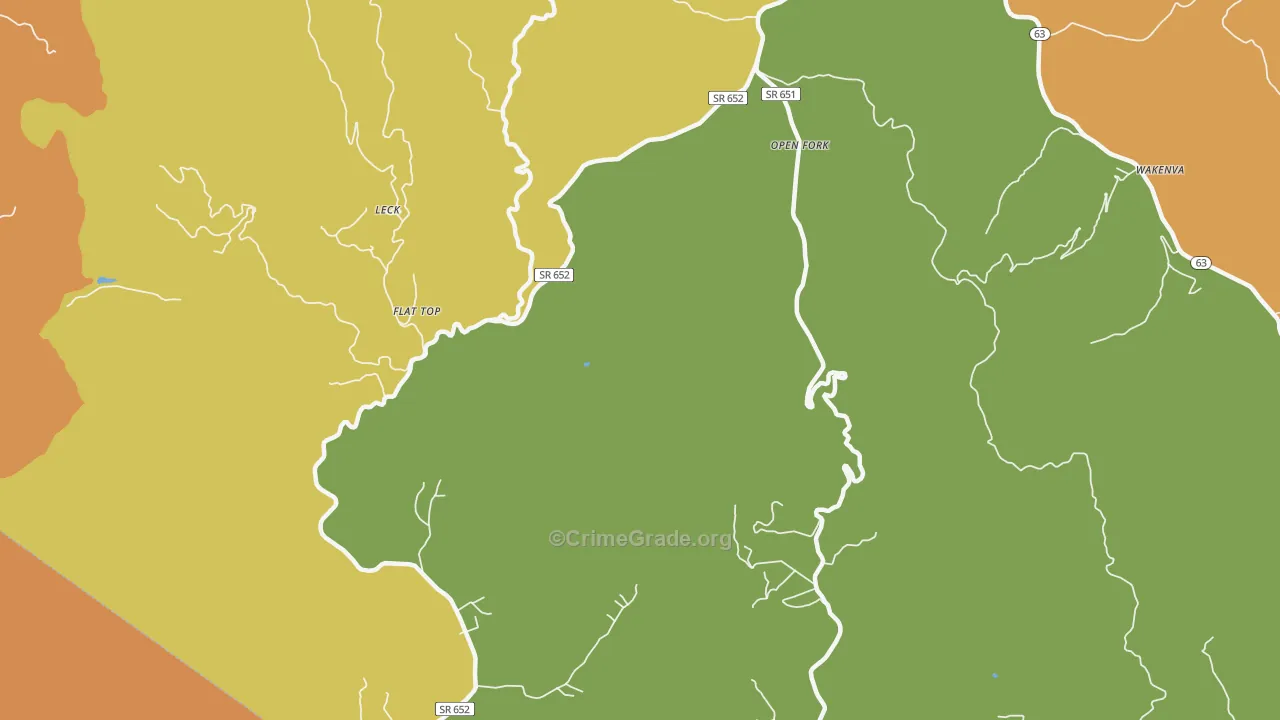 Nora, VA Map of Drug-Related Crime Rates