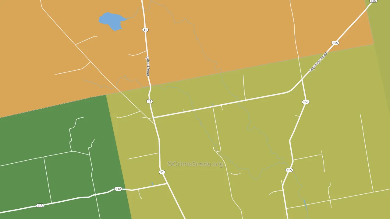 North Bradford, ME Map of Drug-Related Crime Rates