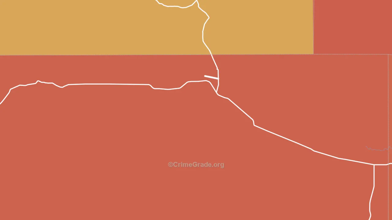 North Colfax Union, NM Map of Drug-Related Crime Rates