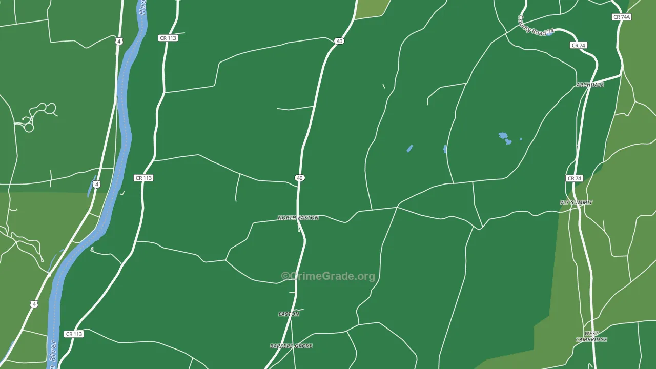 North Easton, NY Map of Drug-Related Crime Rates