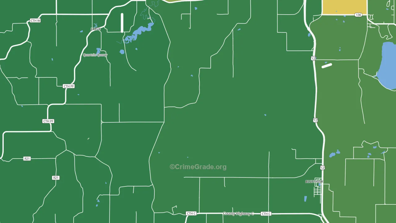 North Freedom, WI Map of Drug-Related Crime Rates