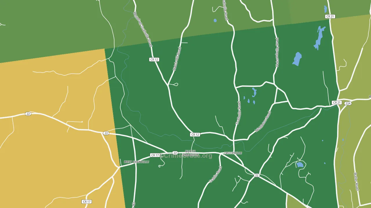 North Granville, NY Map of Drug-Related Crime Rates