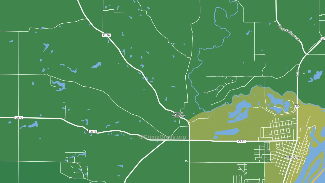 North Hampton, IL Map of Drug-Related Crime Rates
