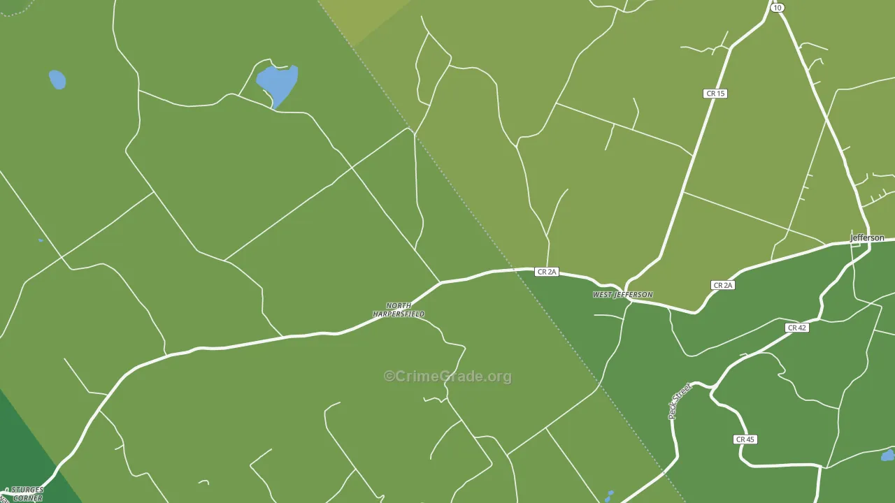 North Harpersfield, NY Map of Drug-Related Crime Rates