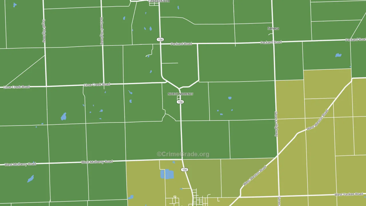 North Morenci, MI Map of Drug-Related Crime Rates