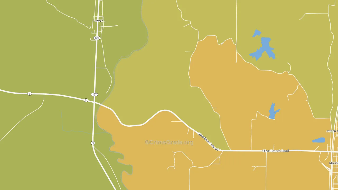North Mounds, IL Map of Drug-Related Crime Rates