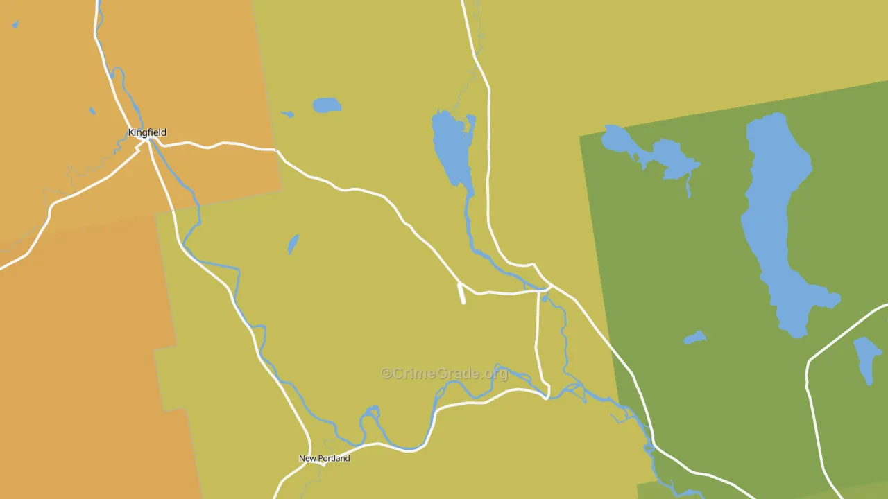 North New Portland, ME Map of Drug-Related Crime Rates