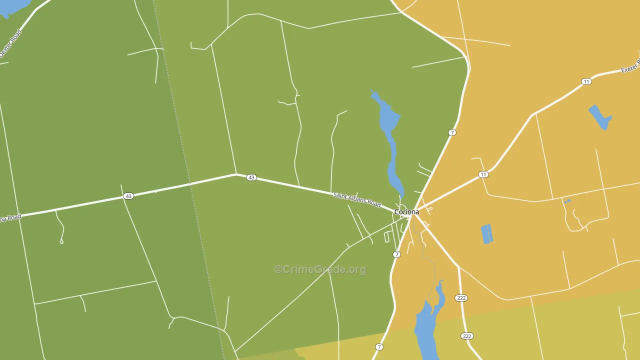 North Newport, ME Map of Drug-Related Crime Rates