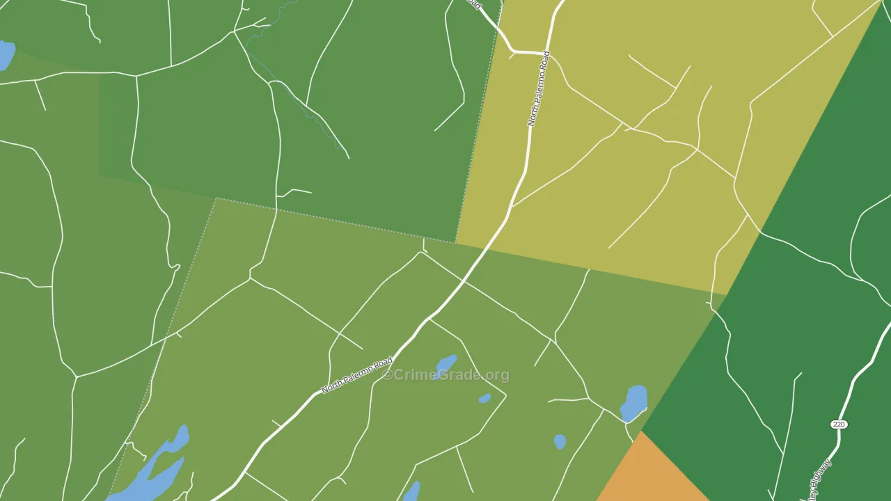 North Palermo, ME Map of Drug-Related Crime Rates