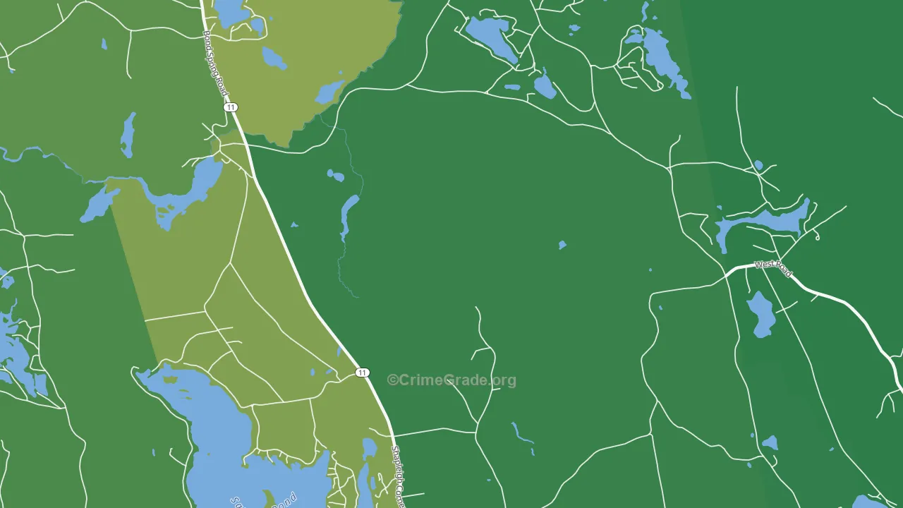 North Shapleigh, ME Map of Drug-Related Crime Rates
