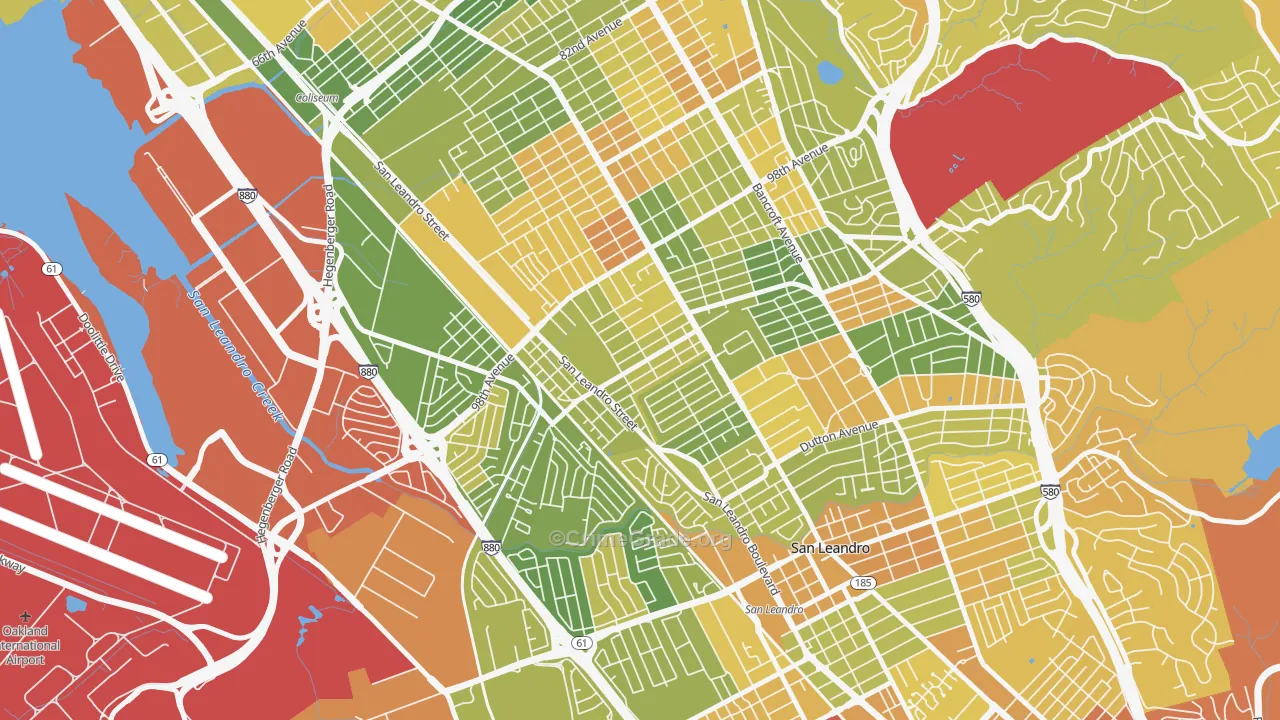 North Stonehurst, Oakland, CA Map of Drug-Related Crime Rates