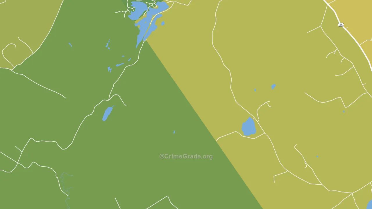 North Waterford, ME Map of Drug-Related Crime Rates