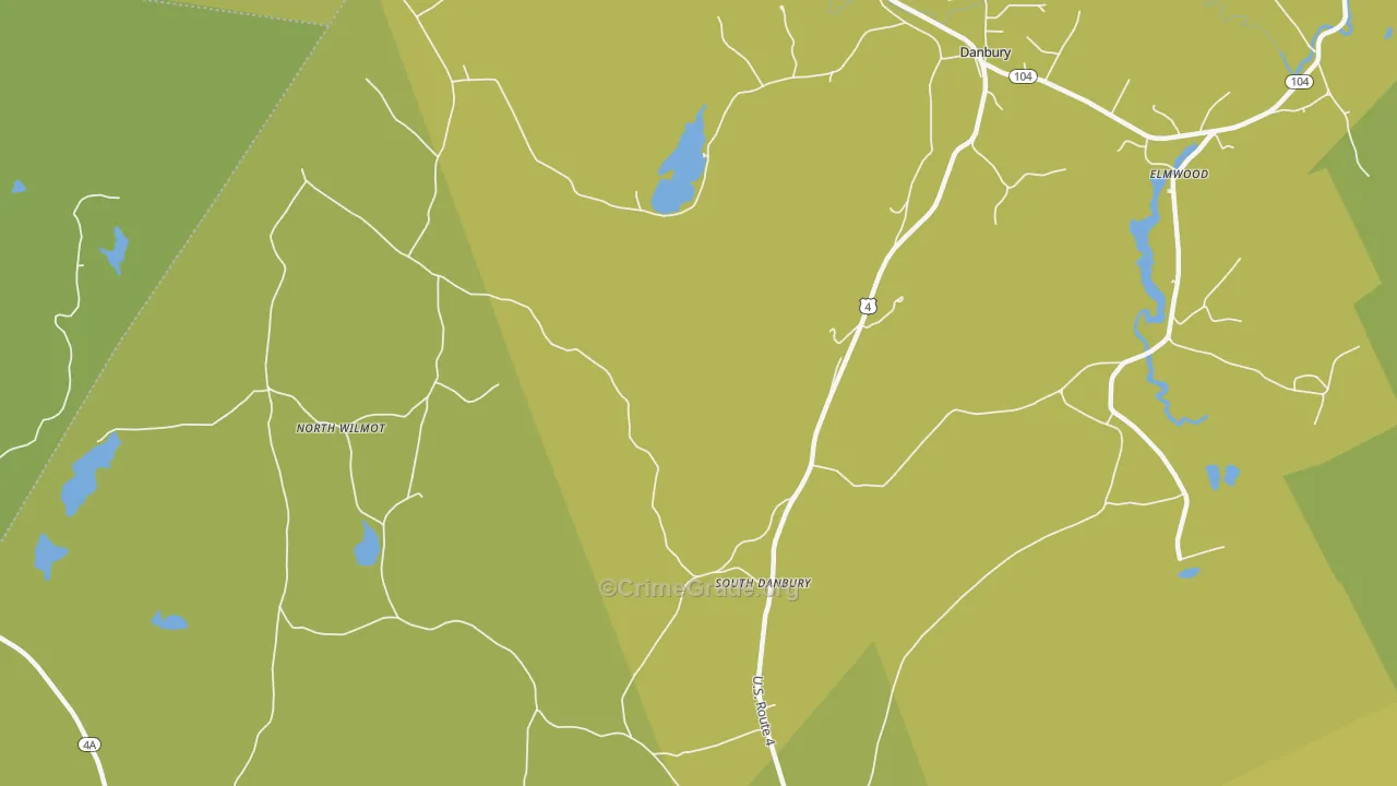 North Wilmot, NH Map of Drug-Related Crime Rates