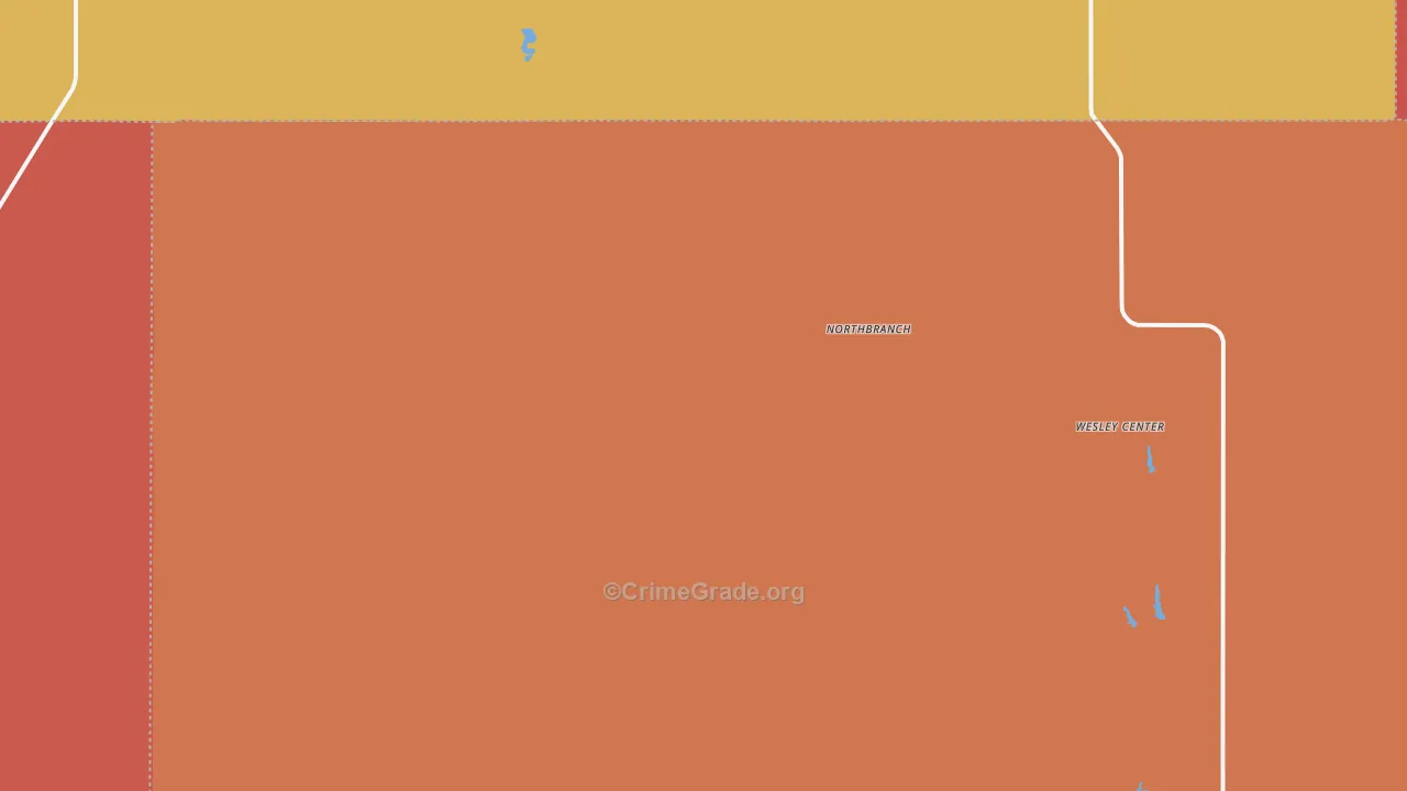 Northbranch, KS Map of Drug-Related Crime Rates