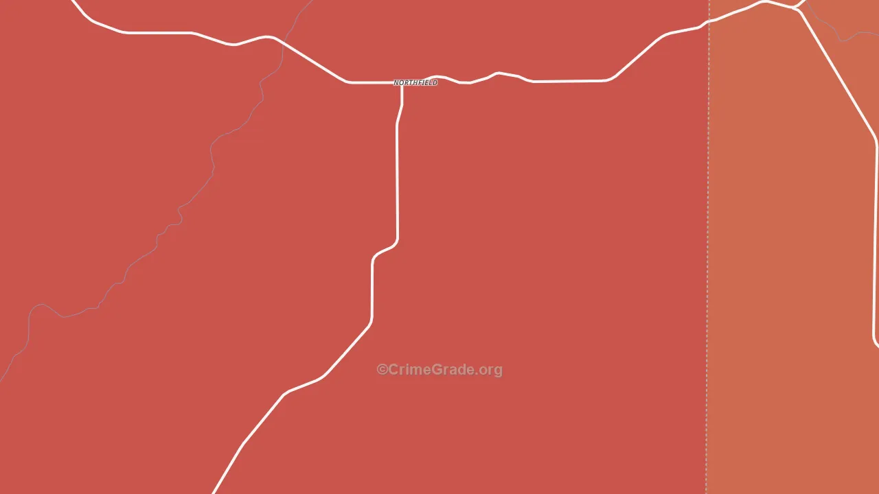 Northfield, TX Map of Drug-Related Crime Rates
