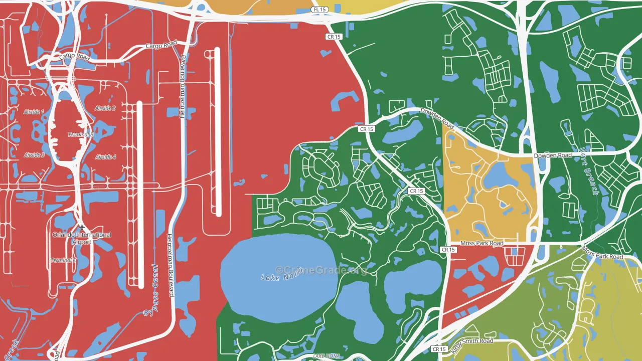 Northlake Park at Lake Nona, Orlando, FL Map of Drug-Related Crime Rates