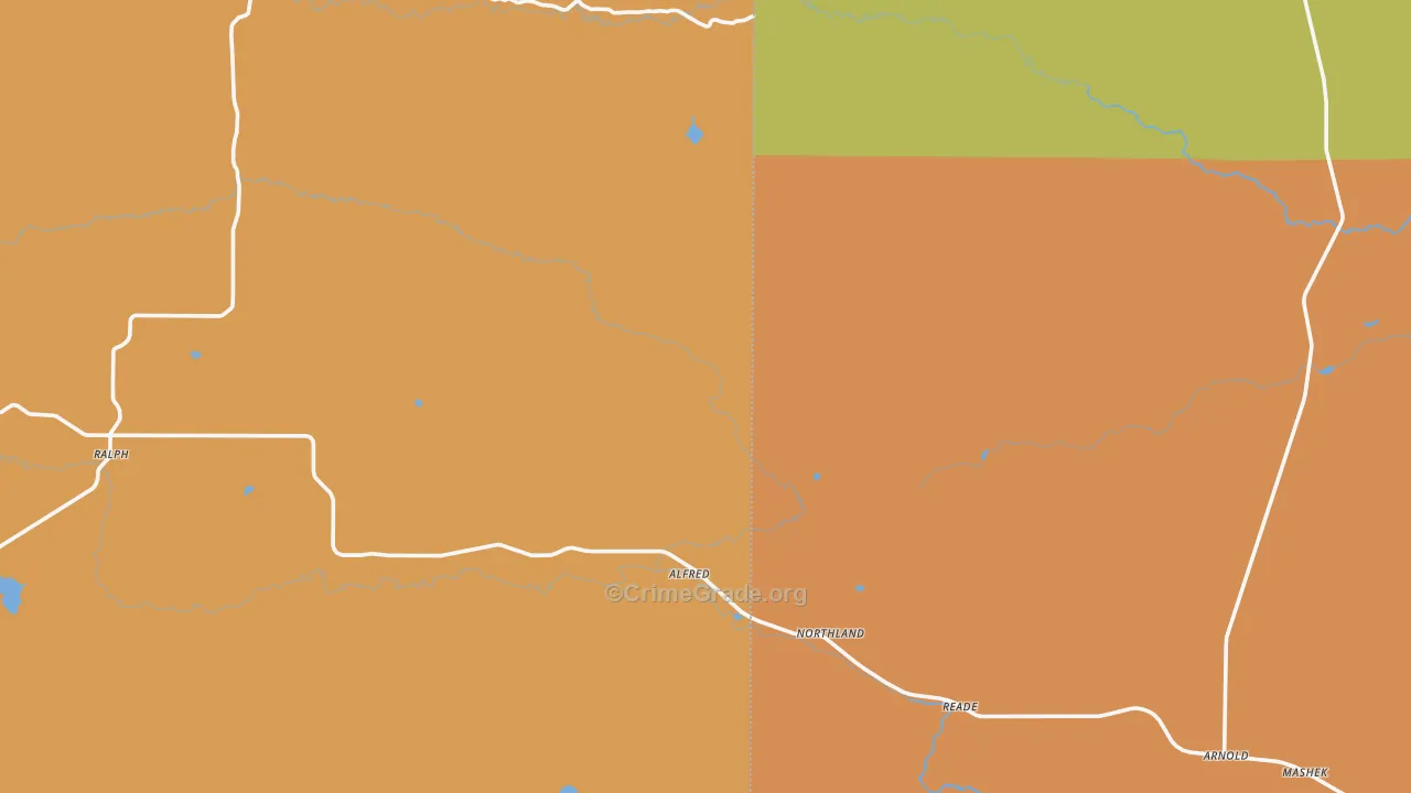 Northland, MI Map of Drug-Related Crime Rates