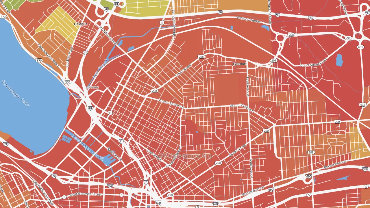 Northside, Syracuse, NY Map of Drug-Related Crime Rates