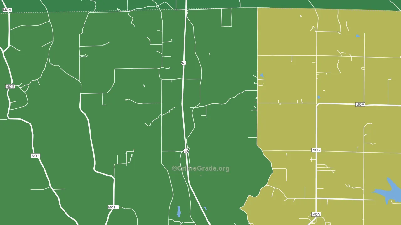 Northwye, MO Map of Drug-Related Crime Rates