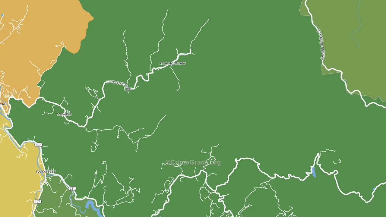 Norton, NC Map of Drug-Related Crime Rates