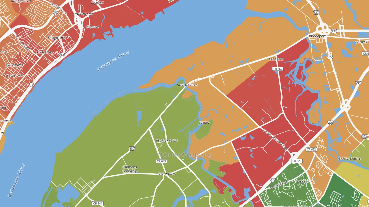 Nortonville, NJ Map of Drug-Related Crime Rates