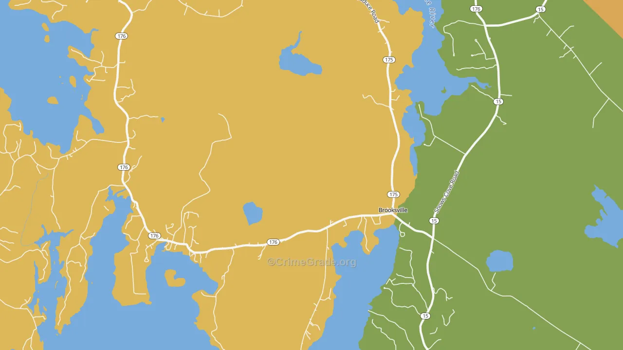 Norumbega, ME Map of Drug-Related Crime Rates