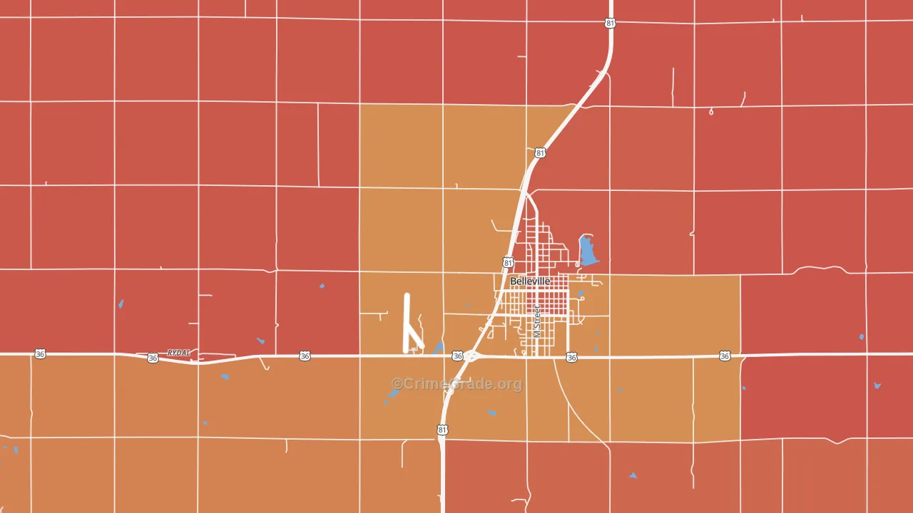 Norway, KS Map of Drug-Related Crime Rates