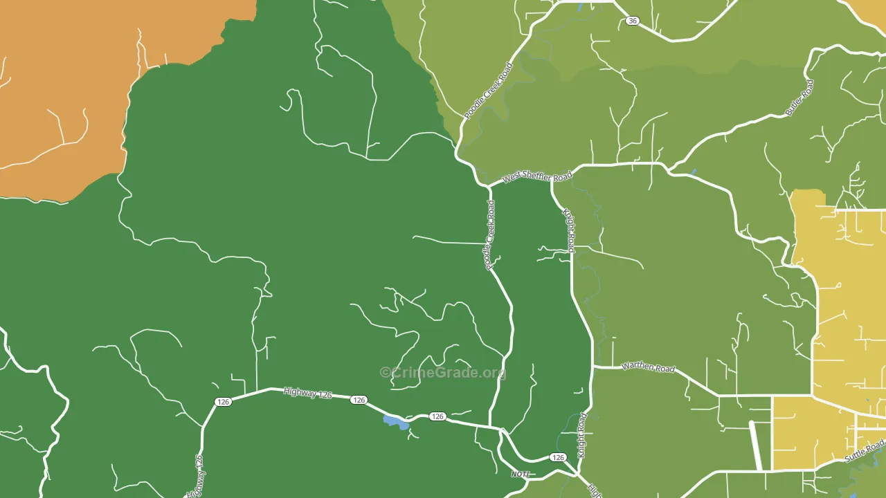Noti, OR Map of Drug-Related Crime Rates
