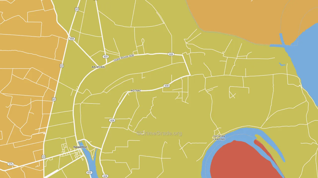 Notnac, LA Map of Drug-Related Crime Rates