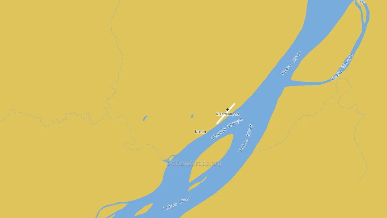 Nulato, AK Map of Drug-Related Crime Rates