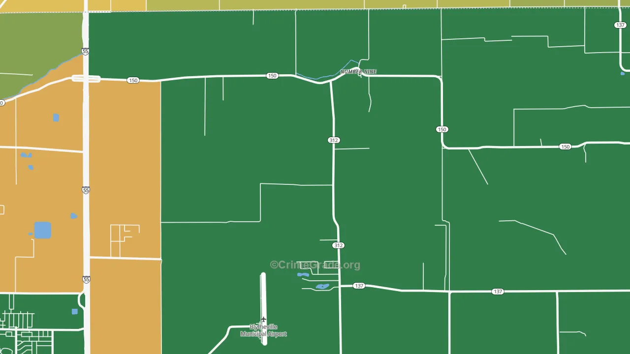 Number Nine, AR Map of Drug-Related Crime Rates