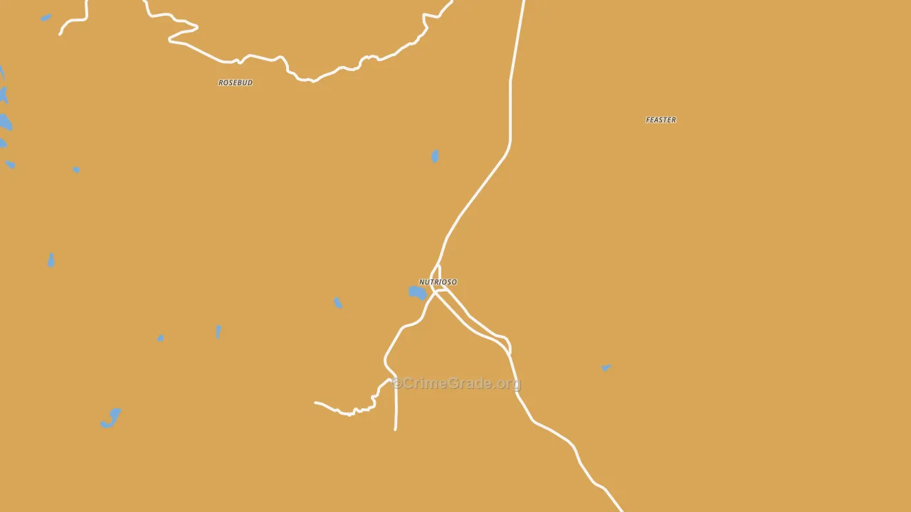 Nutrioso, AZ Map of Drug-Related Crime Rates