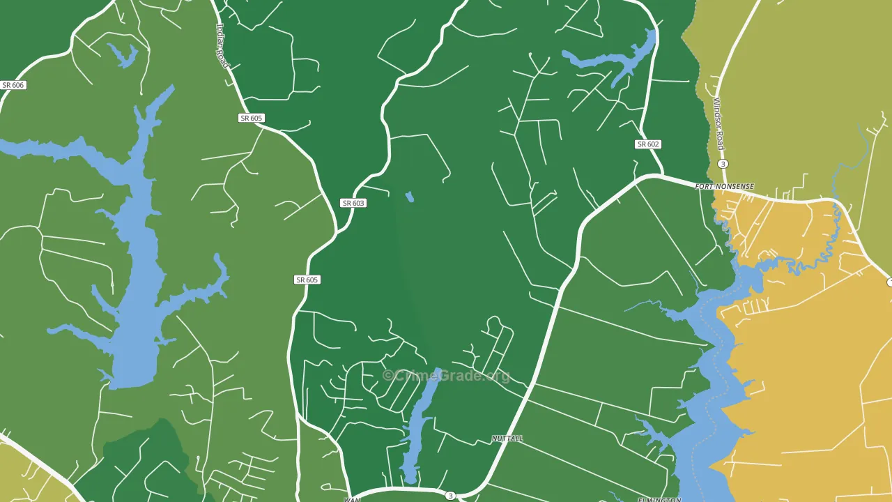 Nuttall, VA Map of Drug-Related Crime Rates