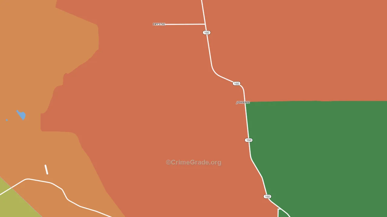 Nye County, NV Map of Drug-Related Crime Rates