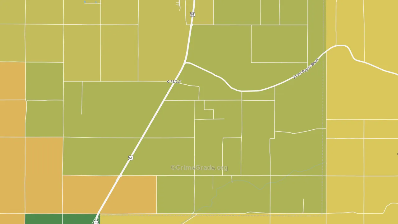 O'reilly, MS Map of Drug-Related Crime Rates