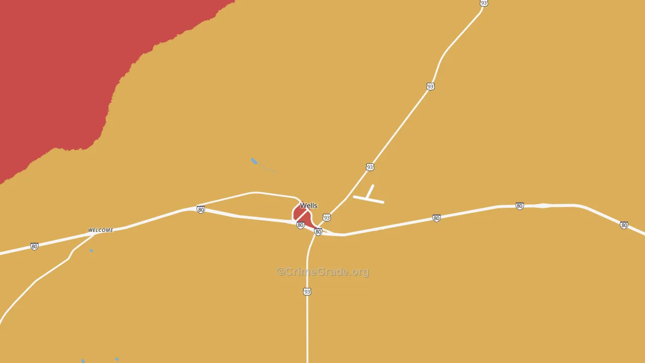 Oasis, NV Map of Drug-Related Crime Rates
