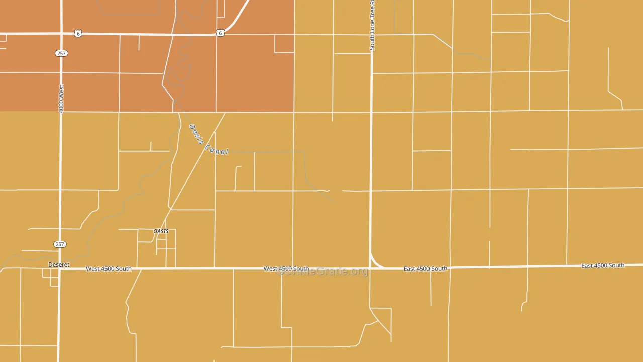 Oasis, UT Map of Drug-Related Crime Rates