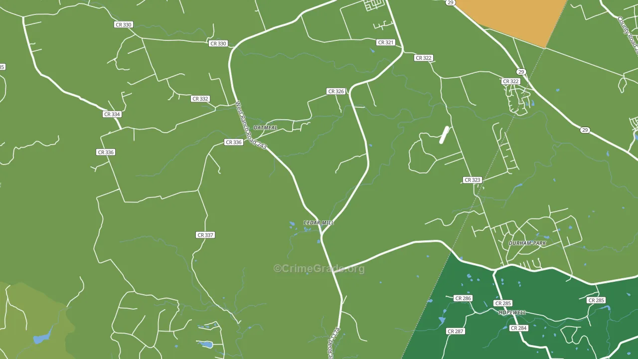 Oatmeal, TX Map of Drug-Related Crime Rates