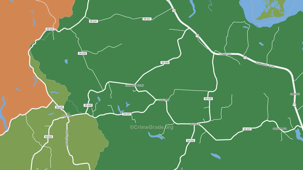 Occupacia, VA Map of Drug-Related Crime Rates