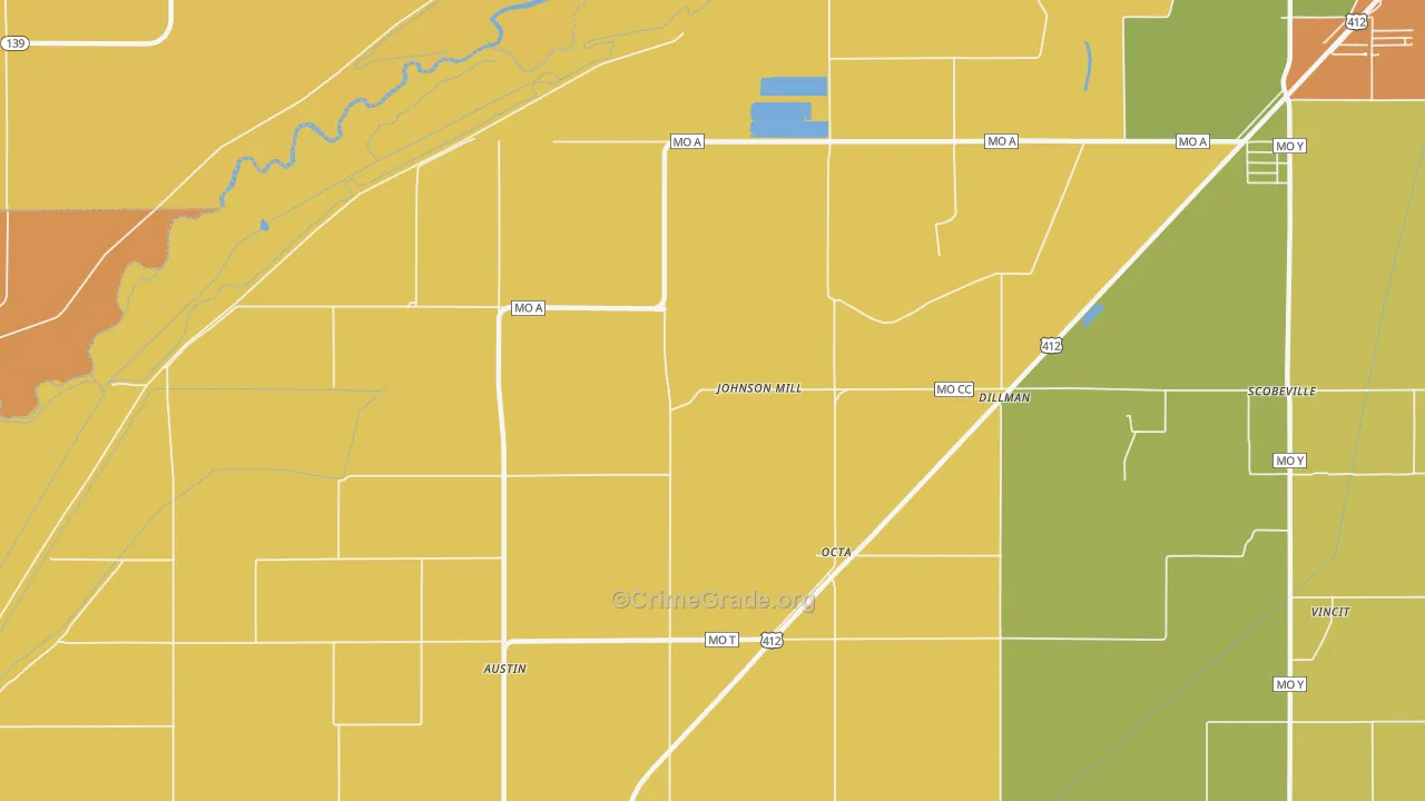 Octa, MO Map of Drug-Related Crime Rates