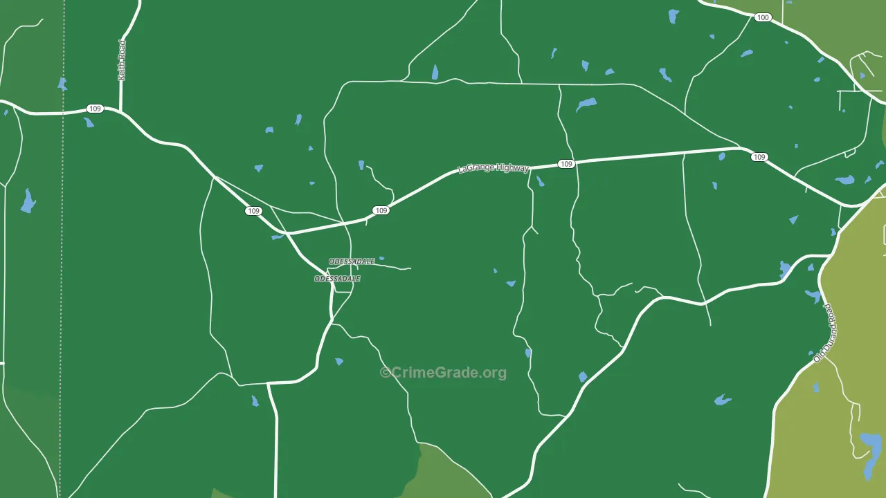 Odessadale, GA Map of Drug-Related Crime Rates