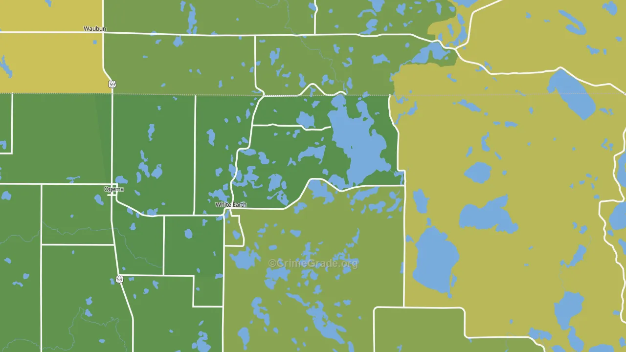 Ogema, MN Map of Drug-Related Crime Rates