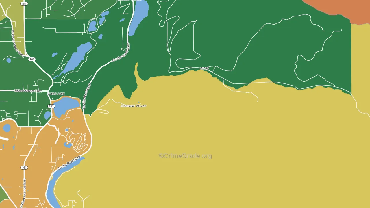Ohop, WA Map of Drug-Related Crime Rates
