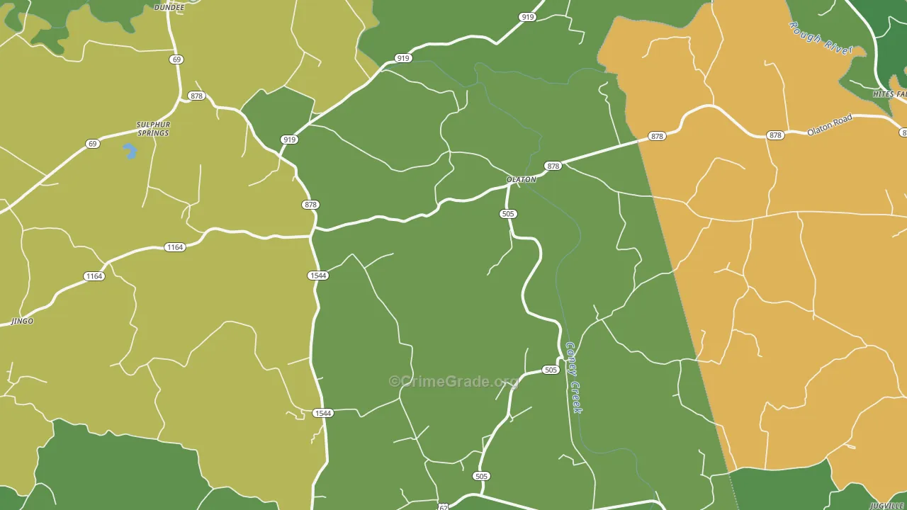 Olaton, KY Map of Drug-Related Crime Rates