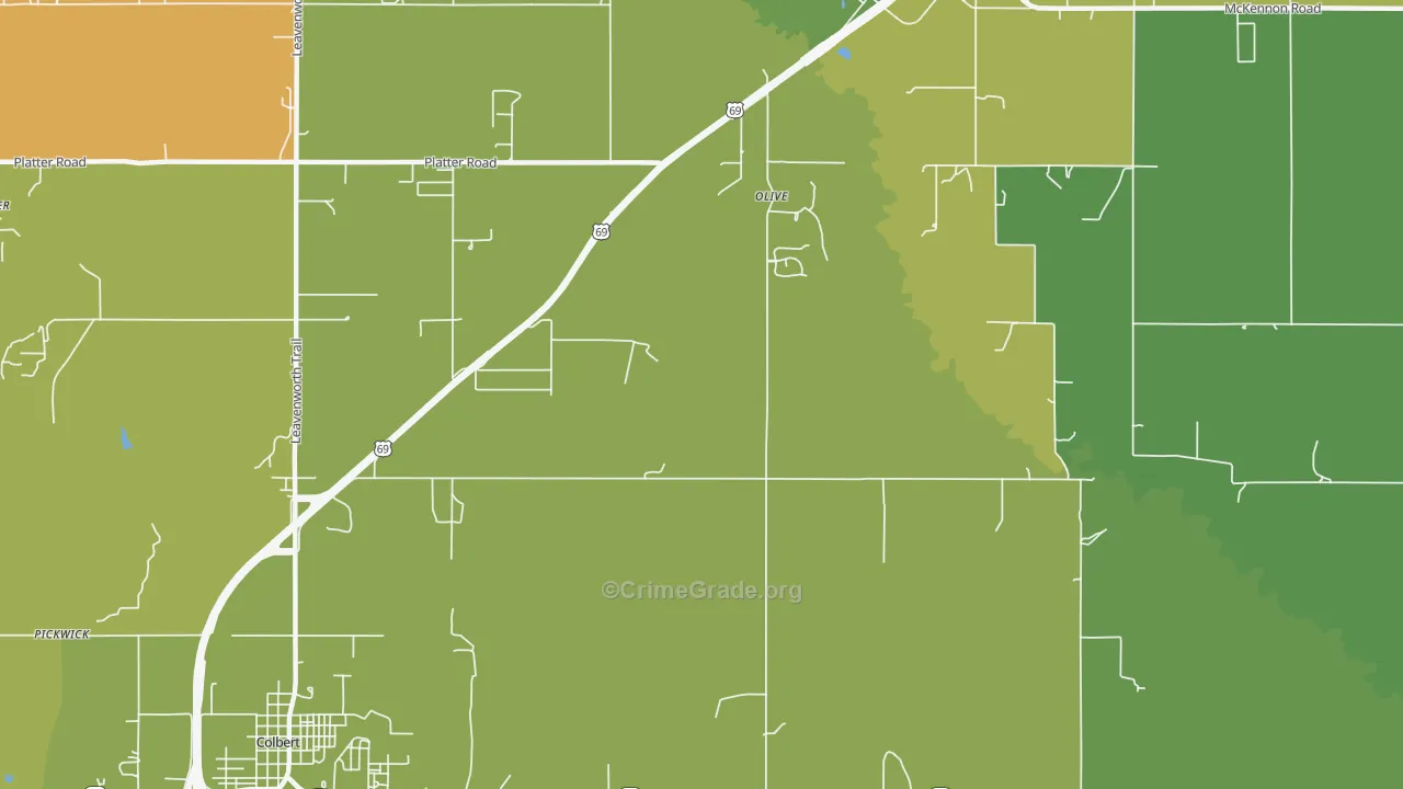 Old Allison, OK Map of Drug-Related Crime Rates